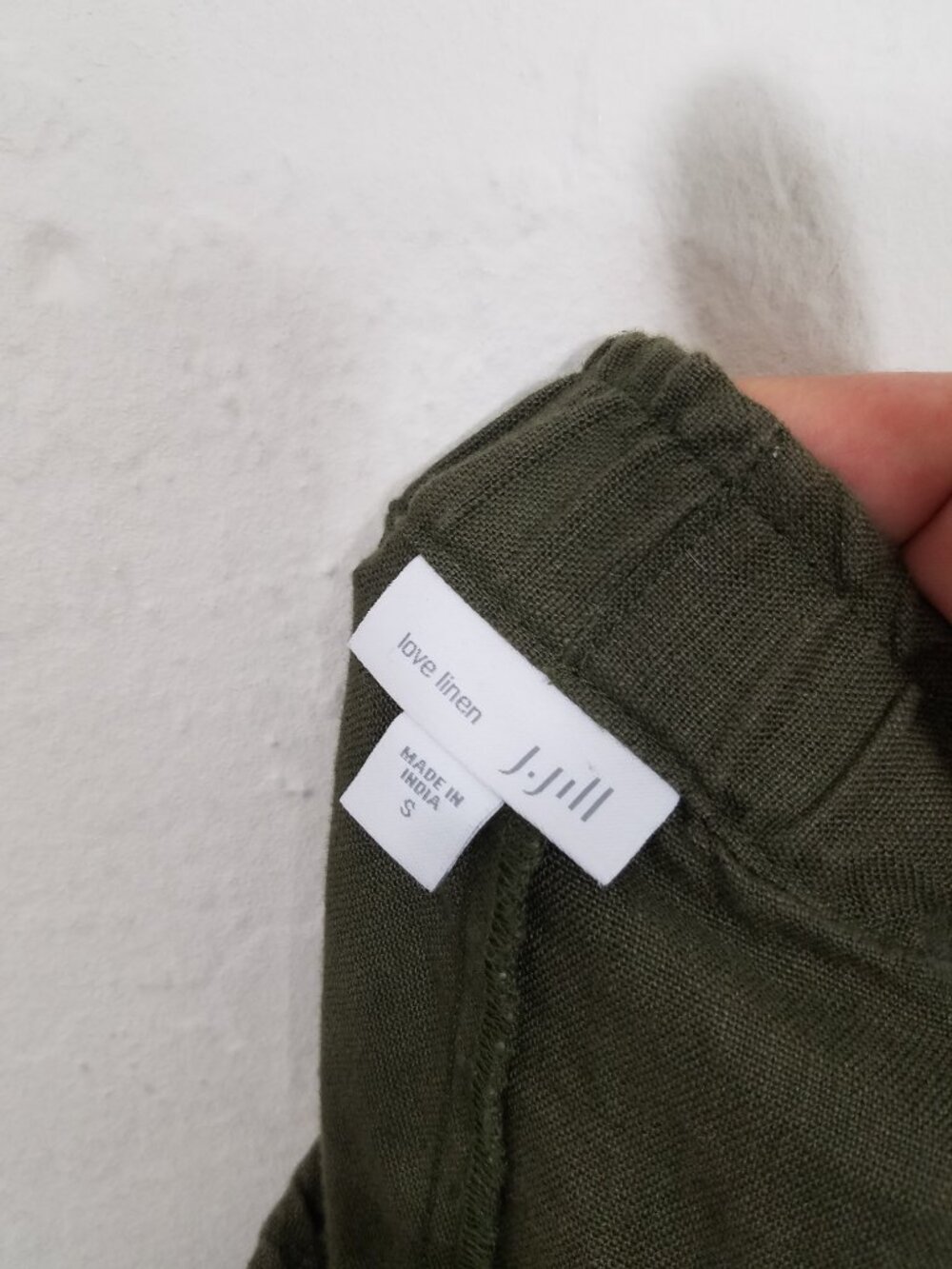J. Jill Love Linen 100% Linen Pull-On Green Pants Size S - Picture 5 of 6